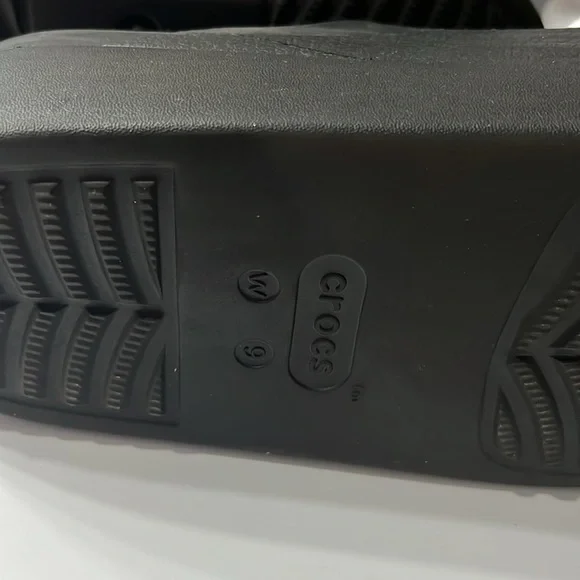 CROCS Black Comfort Clogs - Picture 5 of 6